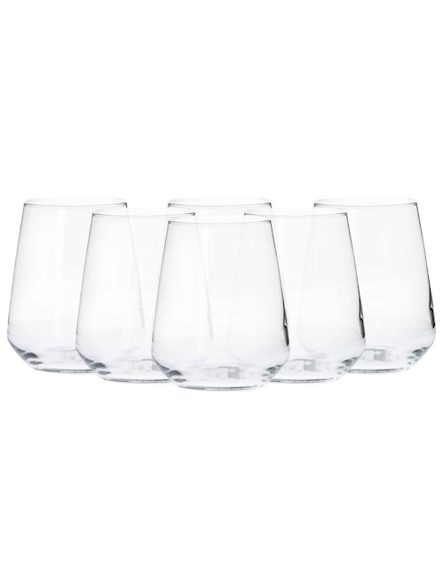 Set vasos Borgonovo Contea de vidrio con 6 piezas