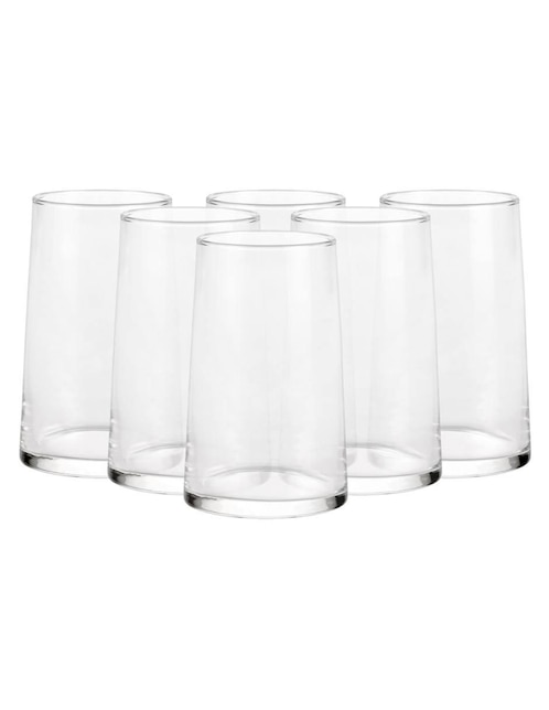 Set vasos Borgonovo Elixir de vidrio con 6 piezas