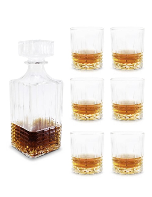 Set decantador Idea Nuova de cristal