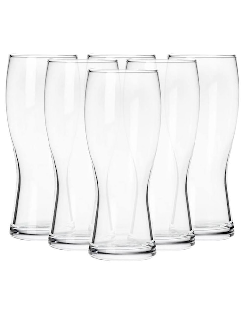Set vasos Borgonovo Koblenz de vidrio con 6 piezas