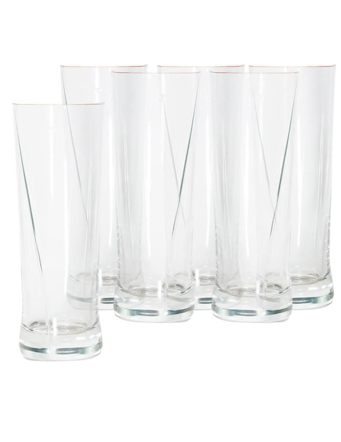 Set vasos Borgonovo Baltika de vidrio con 6 piezas