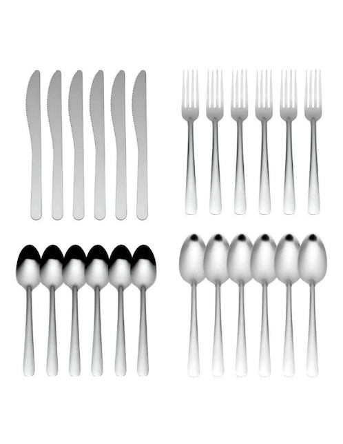 Set cubiertos Casia de acero inoxidable 24 piezas Set cubiertos Casia de acero inoxidable 24 piezas