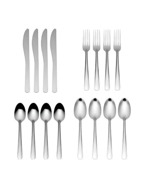 Set cubiertos Moven Casia de acero inoxidable 16 piezas