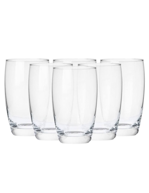 Set vasos Borgonovo Aurelia de vidrio con 6 piezas