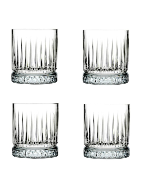 Set vasos de vidrio con 4 piezas