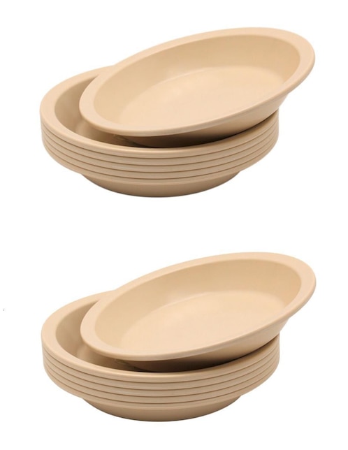 Plato sopa Vencort de melamina 12 piezas