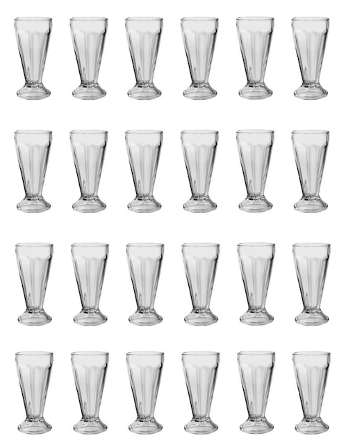 Set de copas para malteada Glassia de vidrio