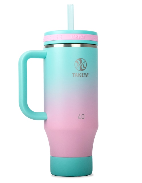 Termo 5 piezas Takeya de acero inoxidable Tumbler con tapa rosca 1.2 L