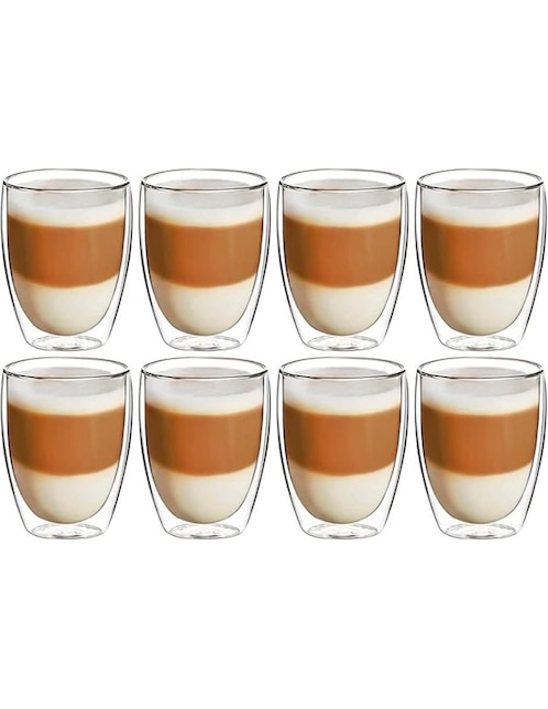 Set vasos Easyware Capucchino con 8 piezas