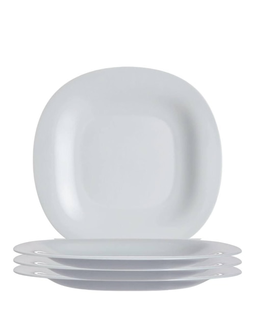 Plato postre Luminarc Carine de vidrio 4 piezas