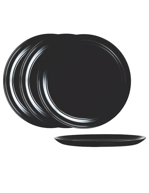 Plato trinche Luminarc Diwali de vidrio 4 piezas