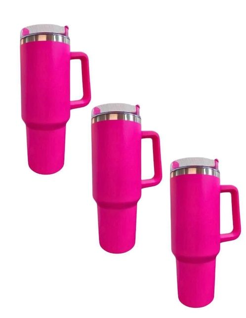 Termo doble pared 3 piezas TLP de acero inoxidable con tapa rosca 1.2 L