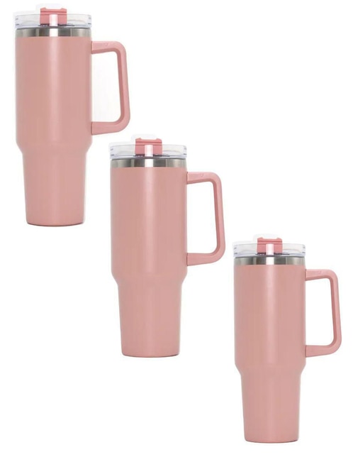 Termo doble pared 3 piezas TLP de acero inoxidable con tapa rosca 1.2 L