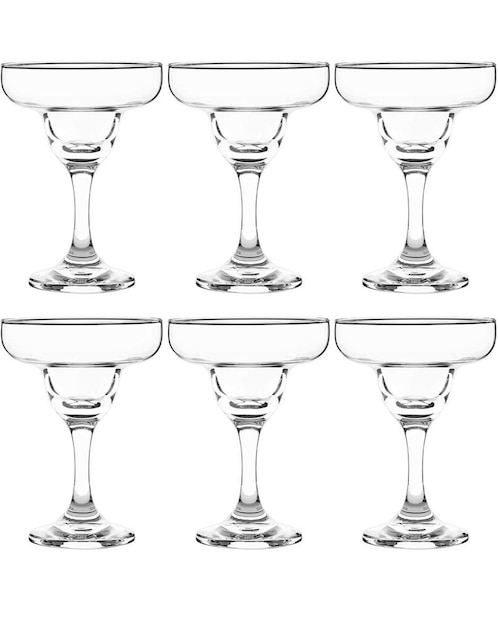 Set de copas para margarita Cristar de vidrio