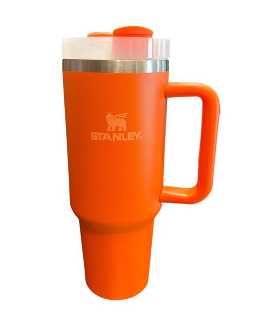 Termo Stanley de acero inoxidable Quencher Orange con tapa rosca 1.2 L