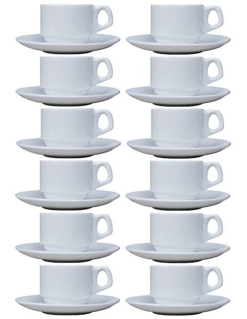 Set de tazas terno Vencort 12 piezas