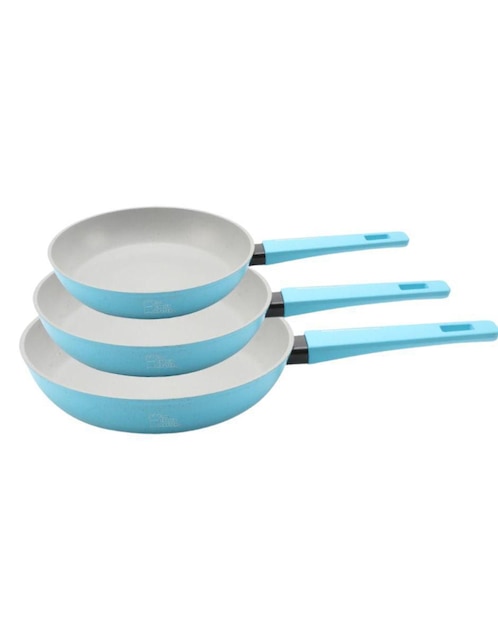 Set de sartenes Cooks Master Mármol de aluminio 3 piezas