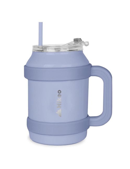 Termo doble pared 1 pieza Hikeo de acero inoxidable extra grande con tapa a presión 1.5 l