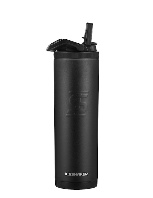 Termo doble pared Ice Shaker de acero inoxidable Straw con tapa rosca 591 ml