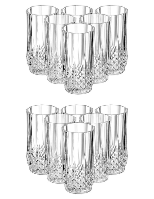 Set vasos Unicus de vidrio con 12 piezas