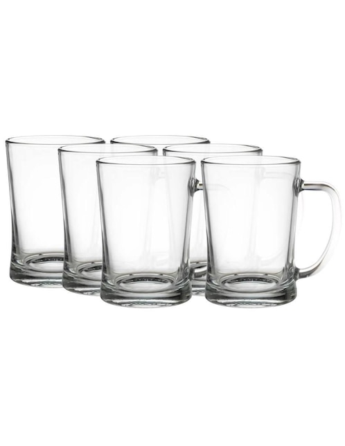 Set vasos cerveceros Albira de vidrio con 6 piezas
