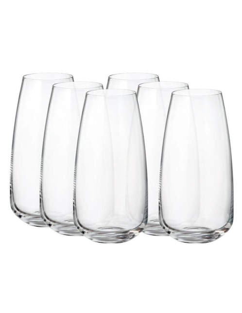 Set vasos Bohemia Anser de vidrio con 6 piezas