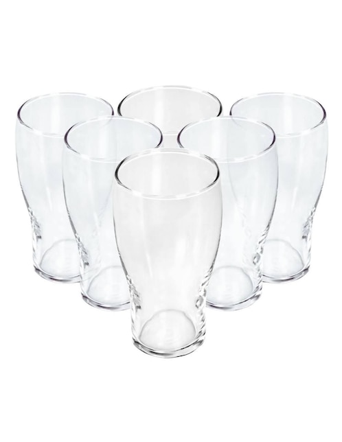 Set vasos Stovmex Albira de vidrio con 6 piezas