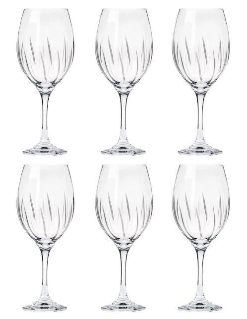 Set de copas para vino Borgonovo Mistral de vidrio