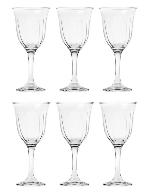 Set de copas para vino Borgonovo Giglio de vidrio