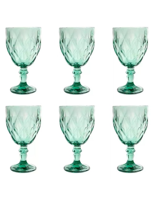 Set de copas para vino Vencort de vidrio