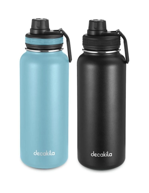 Termo Decakila de acero inoxidable con tapa flip top 946 ml