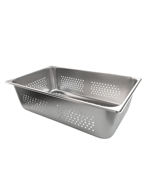 Charola multiusos Shorbull Perforado 1/1-15 de acero inoxidable