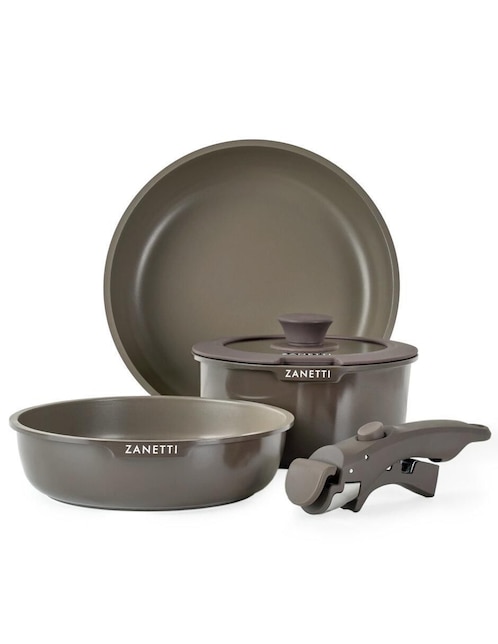 Batería de cocina Zanetti de aluminio antiadherente sin PFOA 5 piezas