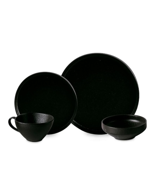 Vajilla cerrada Chefmaker de stoneware para 4 personas