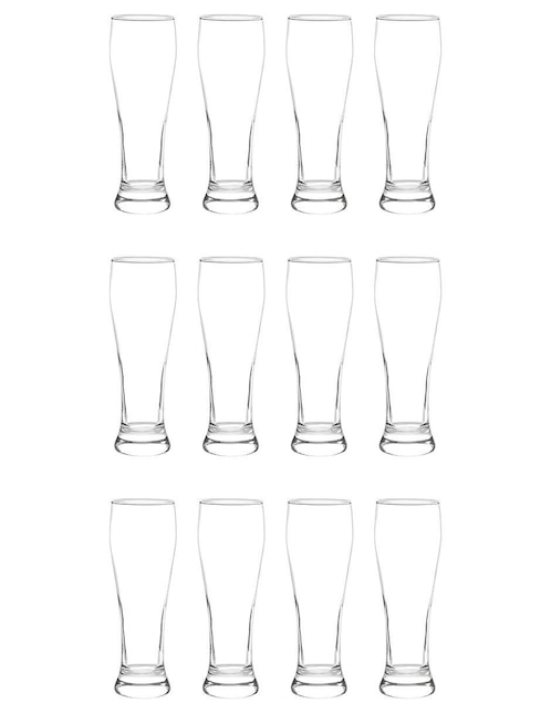 Set vasos cerveceros de vidrio con 12 piezas
