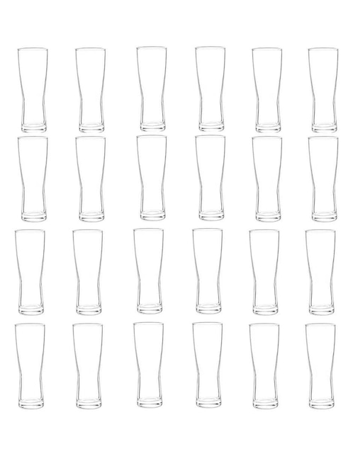 Set vasos cerveceros Cristar de vidrio con 24 piezas