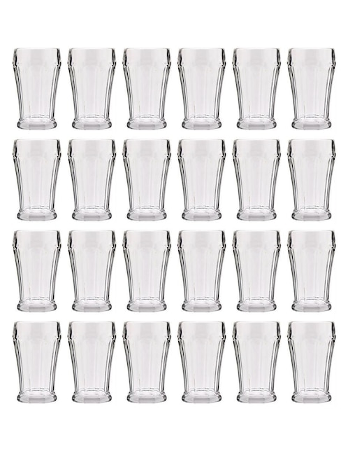 Set de copas para malteada Vencort de vidrio