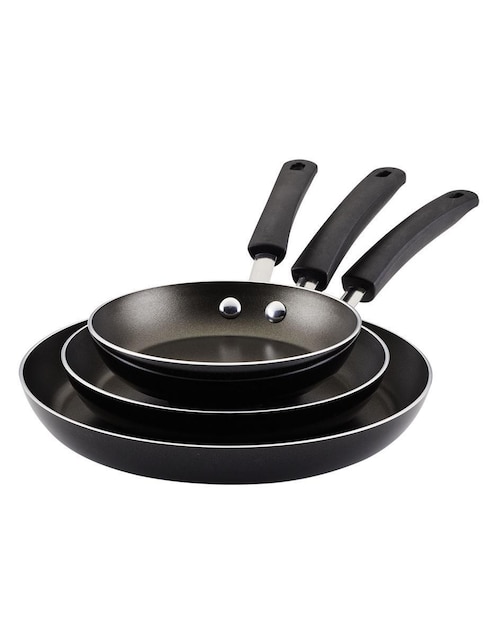 Set de sartenes Farberware Easy Clean de aluminio 3 piezas