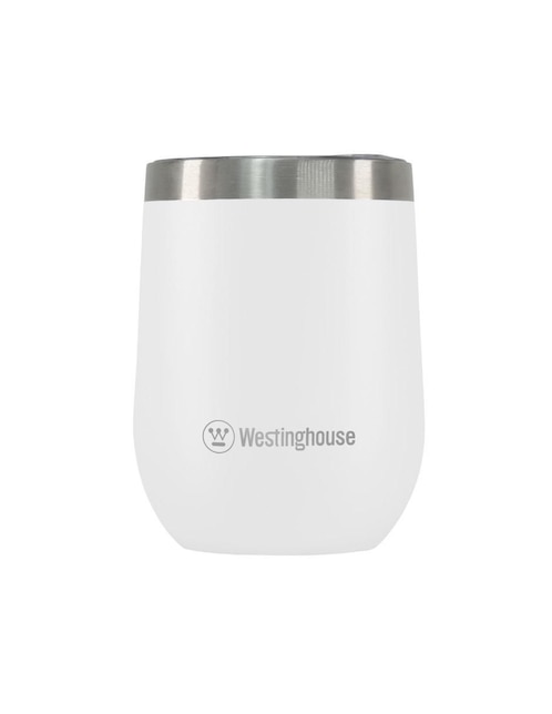 Termo doble pared Westinghouse de acero inoxidable con tapa a presión 355 ml