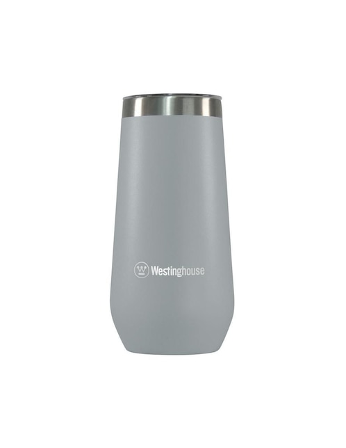 Termo doble pared Westinghouse de acero inoxidable con tapa a presión 355 ml