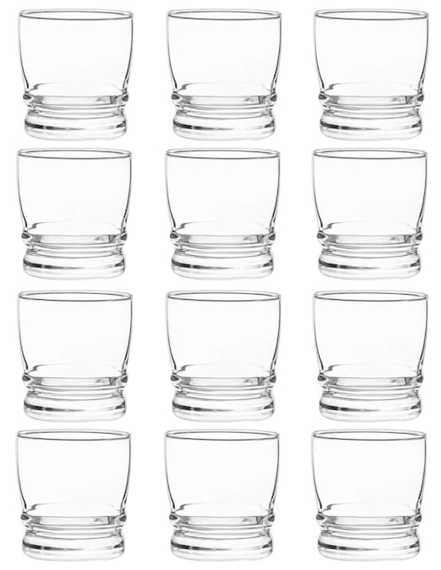 Set vasos Stovmex Madeiras de vidrio con 12 piezas