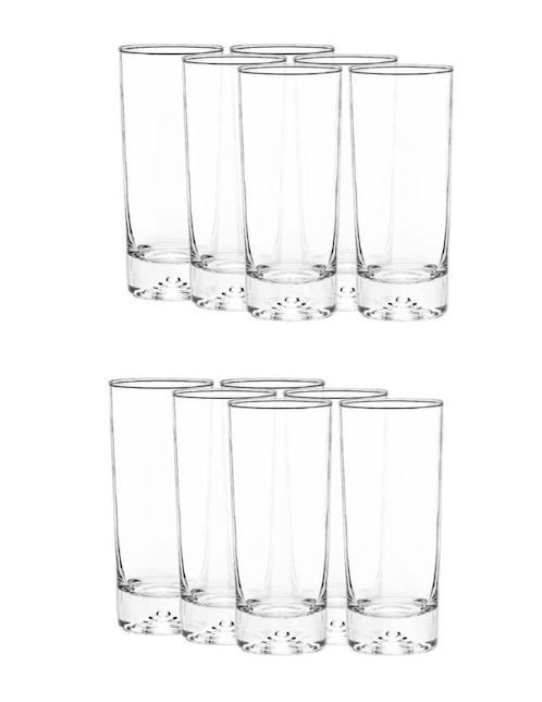 Set vasos Stovmex Malaga de vidrio con 12 piezas