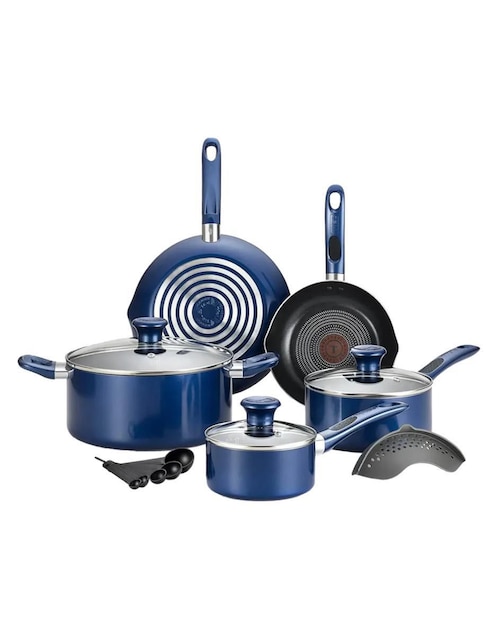 Batería de cocina de acero inoxidable antiadherente titanio 14 piezas