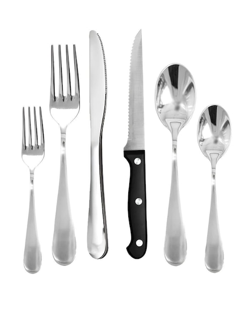 Set cubiertos Ecomlab de acero inoxidable 48 piezas