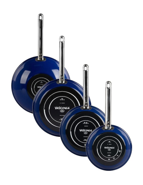 Set de sartenes Vasconia Elegance de acero vitrificado