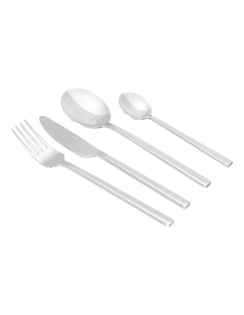 Set cubiertos Nuvó Montreal de acero inoxidable 16 piezas
