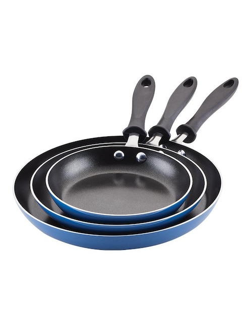 Set de sartenes Farberware de aluminio 3 piezas