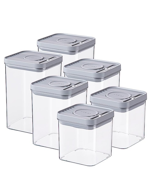 Kit de contenedores Ecocinare Almacenaje de plástico 6 piezas