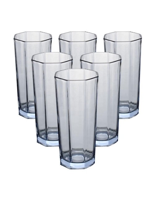 Set vasos de cristal con 6 piezas 1
