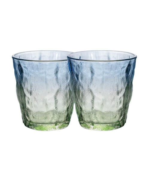 Set vasos de cristal con 2 piezas 1